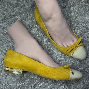 Karl Lagerfeld Yellow and Cream Women's Shoes